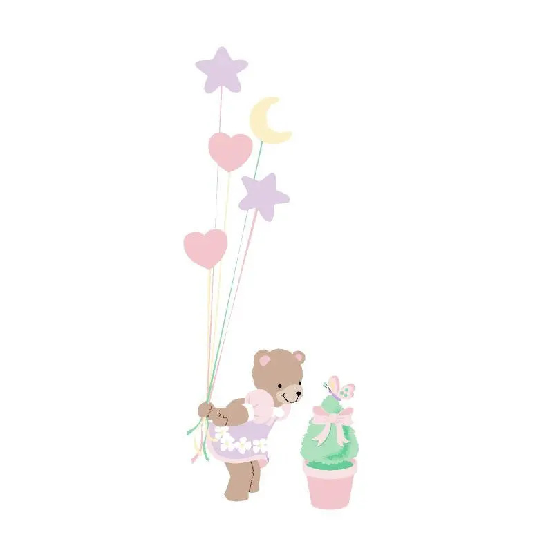 Teddy's Balloons Wall Mural 1