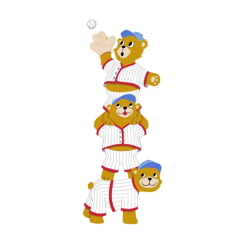 Teddy's Big Catch Wall Mural 1