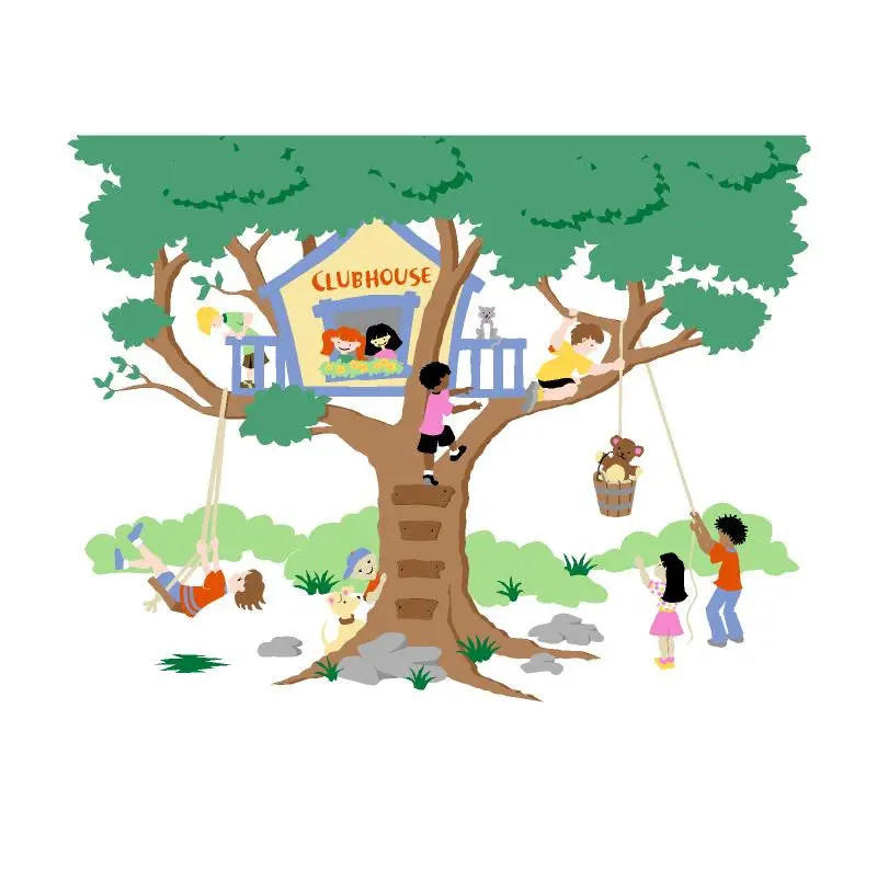 Treetop Clubhouse Wall Mural 1
