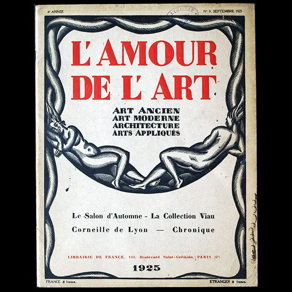 L'amour De L'art, Septembre 1925 1