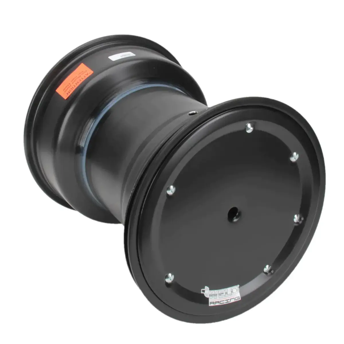 Weld Right Rear Wheel 15" X 17" X 7" With Double Bead-Loc, 6 Dzus Cover, Knurled - All Black 1