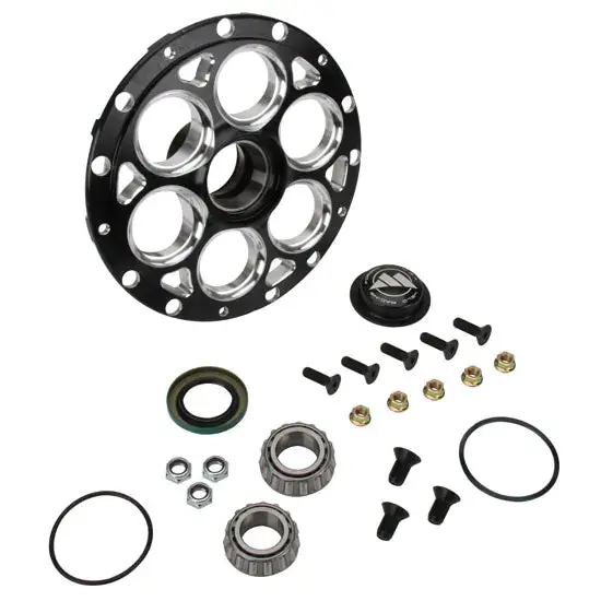 Weld Front Left Magnum Hub W/Rotor Mount - Black 1