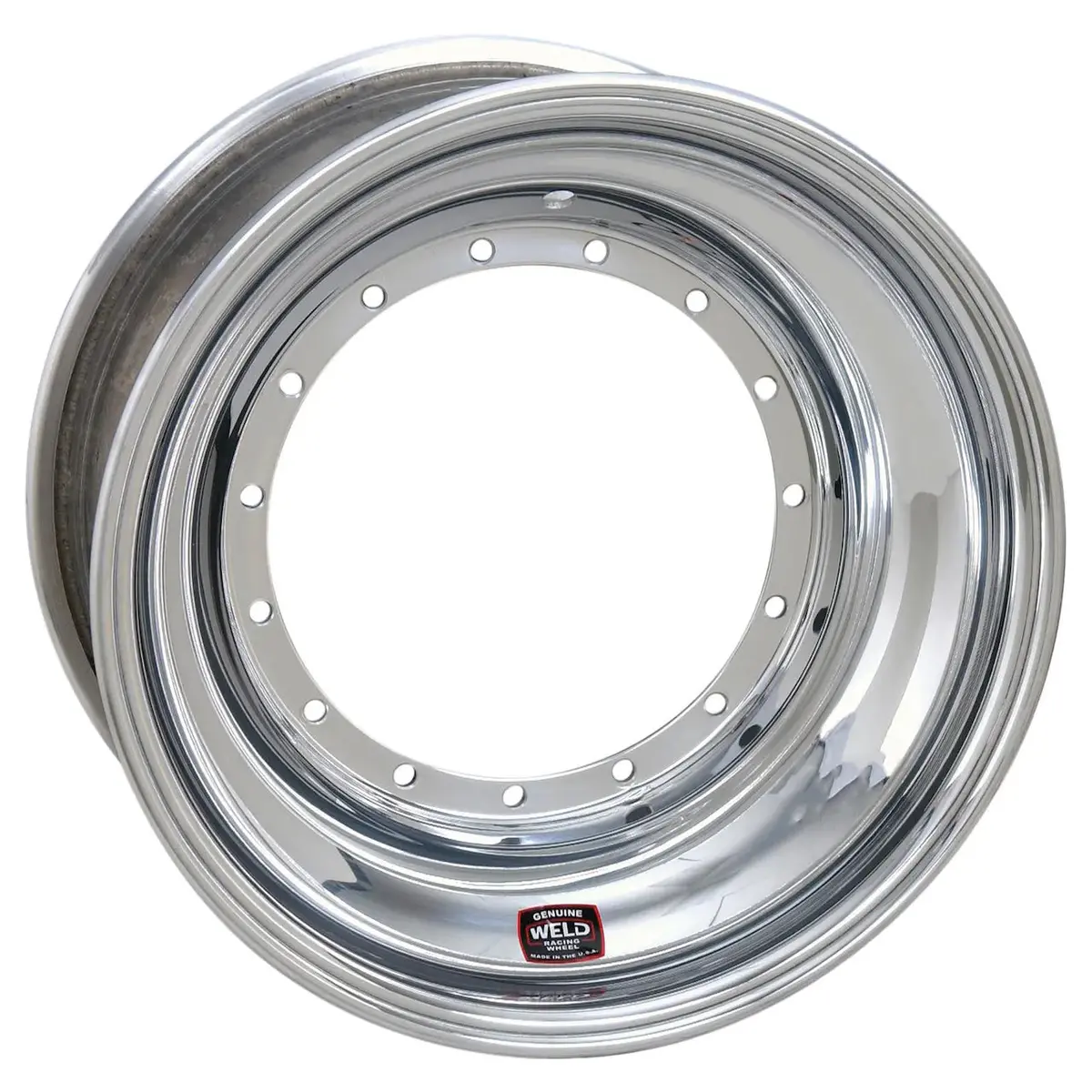 Weld Front Wheel Direct Mount 15" X 8" X 4" No Lock - Polished 1