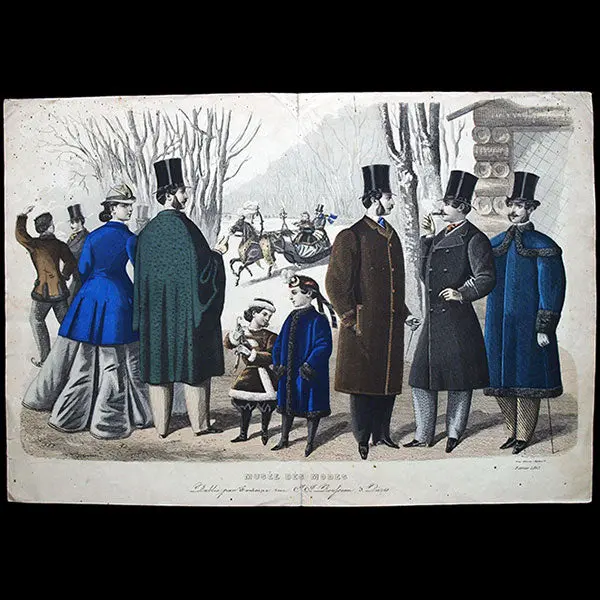 Le Musée Des Modes, Gravure De Mode Masculine (Fevrier 1865) 2