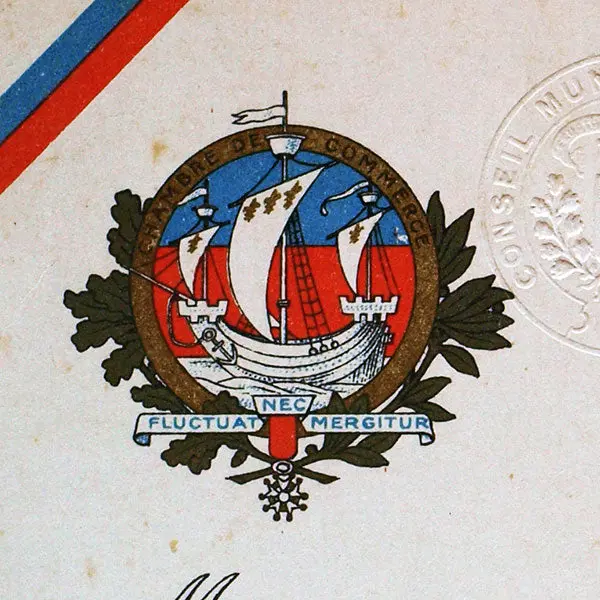 Foire De Paris - Carte Entrée De Visiteur À La Foire De Paris Délivrée Par La Commission Intersyndicale Des Industries Françaises De La Mode (Circa 1920) 2