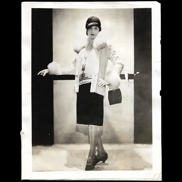 Worth - Ensemble Fleurs Des Neiges Pour 1927 1