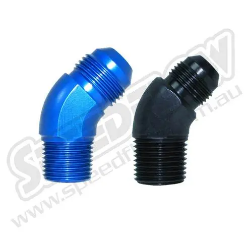 Speedflow An Flare To Npt 45 Degree Adapters 1