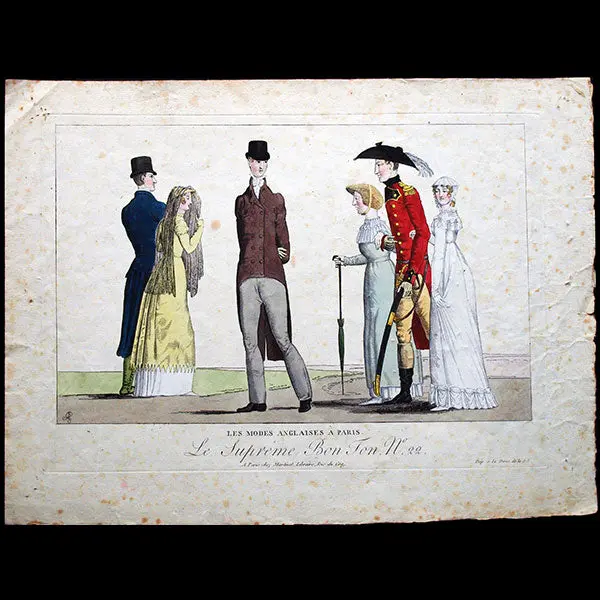 Martinet - Le Suprême Bon Ton, N°22, Les Modes Anglaises À Paris (1814) 1