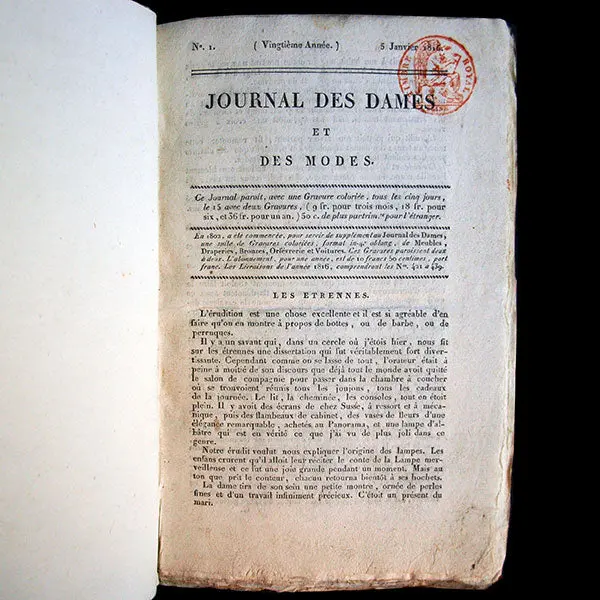 Le Journal Des Dames Et Des Modes, Costumes Parisiens, Réunion De 70 Livraisons De La 20 Et 21Èmes Années (1816-1817) 2