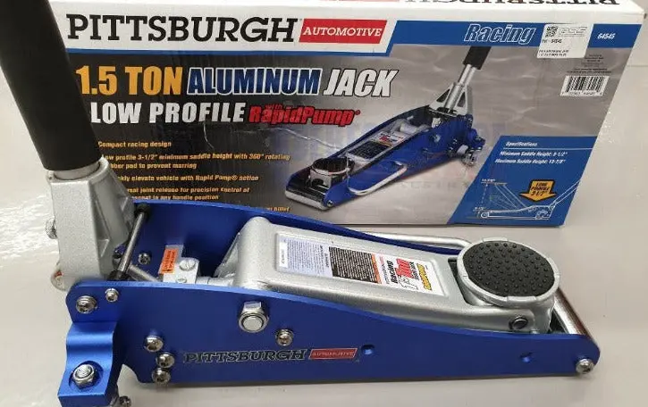 Pittsburgh Aluminium Low Profile Jack With Rapid Pump ~ 1500Kg 1