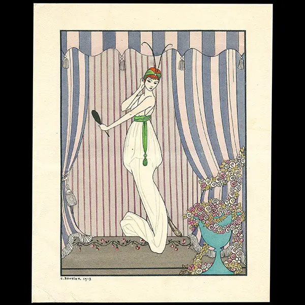 George Barbier - Menu Illustré Pour Wanamaker (1915) 1