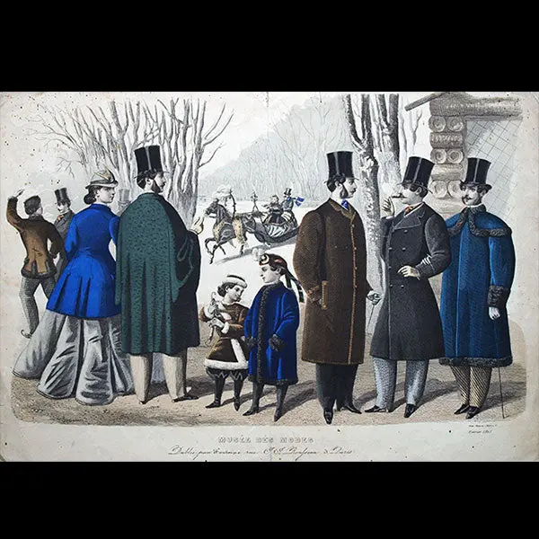 Le Musée Des Modes, Gravure De Mode Masculine (Fevrier 1865) 1