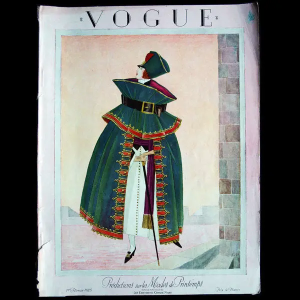 Vogue France (1Er Février 1925), Couverture De George Wolfe Plank 1