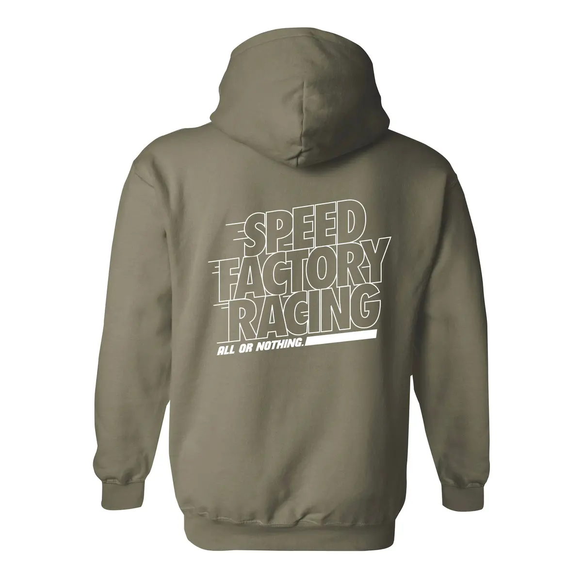 Speedfactory Racing "All Or Nothing" Hoodie (Army Green) 1