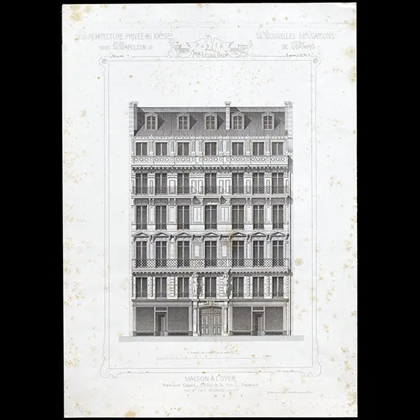 Paquin - Immeuble Du 3 Rue De La Paix À Paris (1864) 1