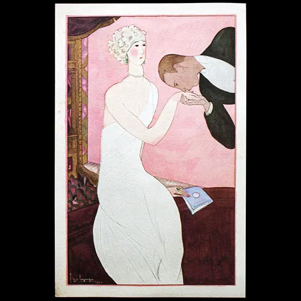 Georges Lepape - Le Baise-Main Dans La Loge (1923) 1