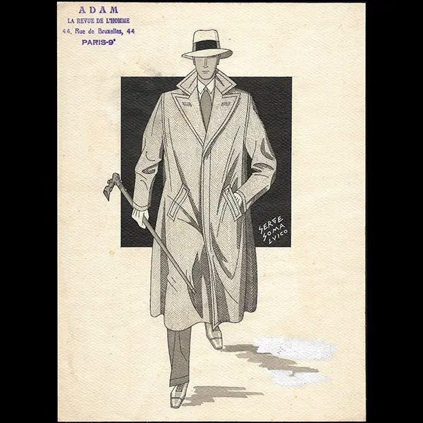 Adam, La Revue De L'homme - Dessin De Serge Somalvico (1928) 1