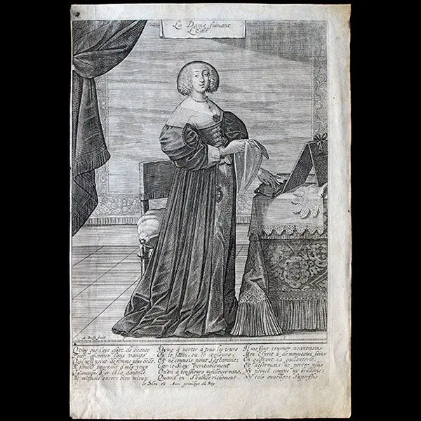 Abraham Bosse - La Dame Suivant L'edit (Circa 1633) 1