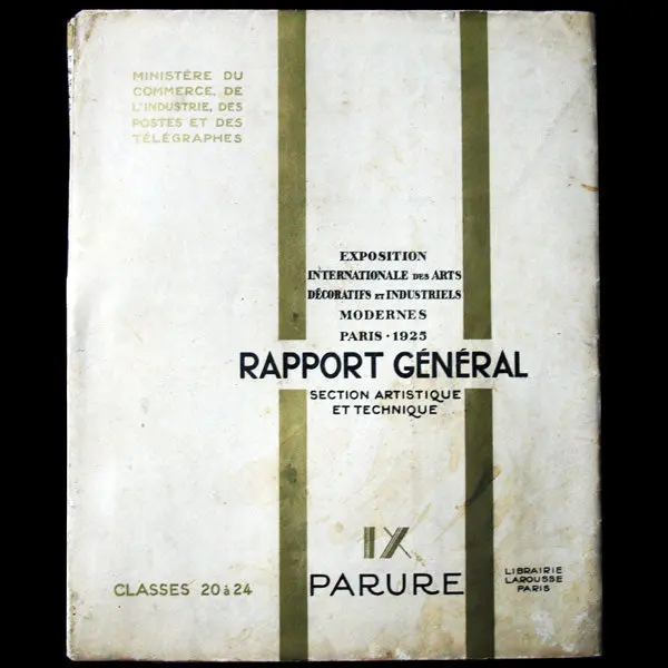 Exposition Des Arts Décoratifs Paris 1925 - Rapport Général Classe 20 À 24, Parure 1