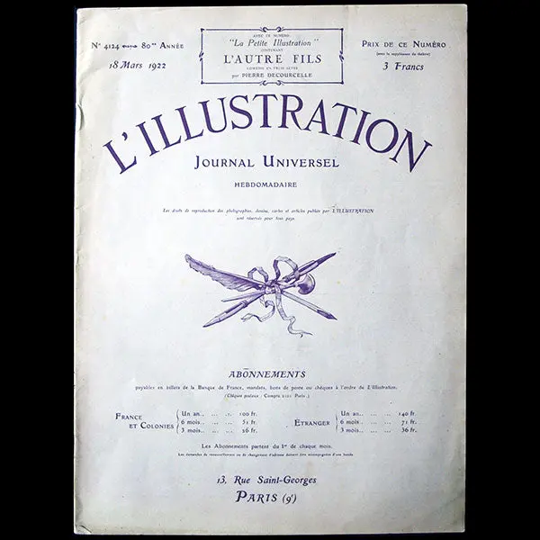L’Illustration, 18 Mars 1922 : Le Salon Du Goût Français 1