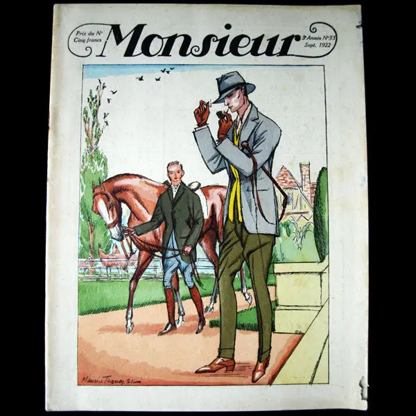 Monsieur, Revue Des Élégances, N33 (1922, Septembre) 1