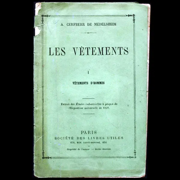 Exposition Universelle De 1867 - Les Vêtements, Vêtements D'homme 1