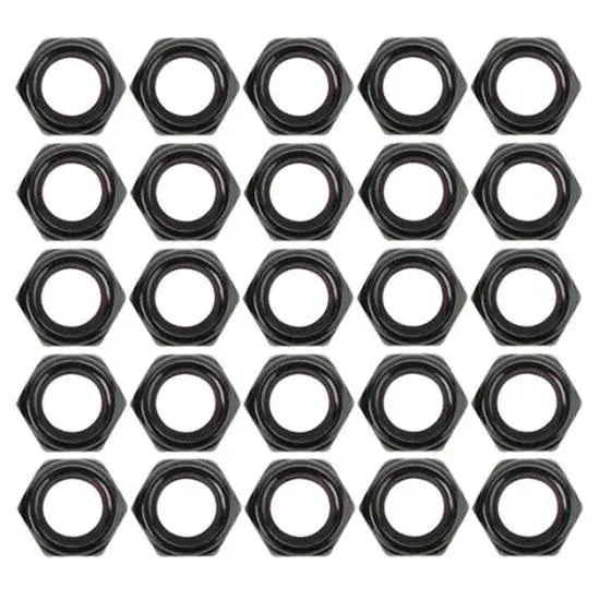 Sm Steel Black Half Nyloc Nuts,1/2 Inch-20 Thread 25Pk 1