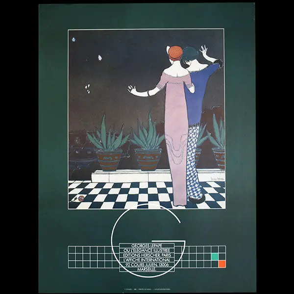Georges Lepape Ou L'elégance Illustrée, Affiche Pour La Sortie Du Livre (1983) 1