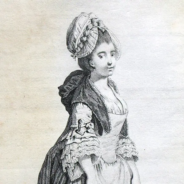 La Nonchalante, Estampe De Mode De Louise Gaillard (Circa 1770) 2