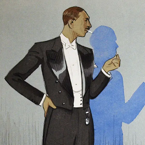 Kossuth - L'homme Chic, Elégant En Habit (Hiver 1928-1929) 2