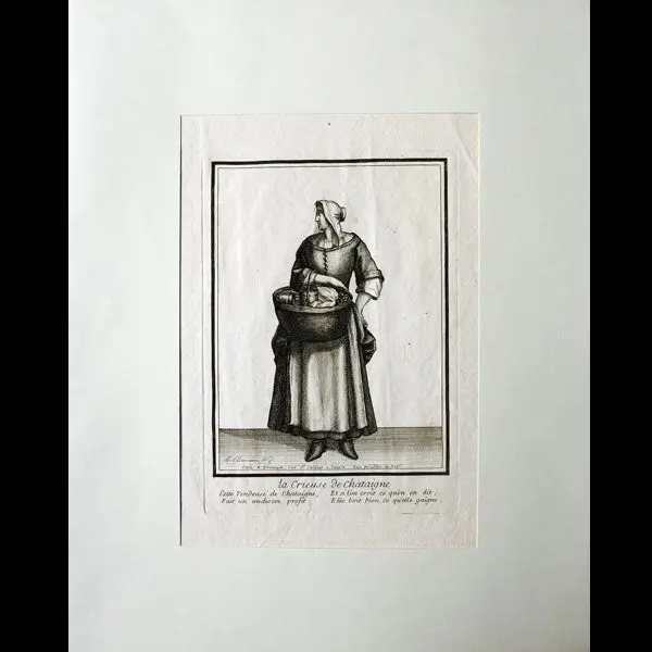 La Crieuse De Châtaigne, Gravure De Bonnart (Circa 1680) 1