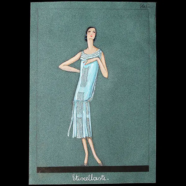 Jeanne Lanvin - Dessin De L'ensemble Etincellante (1925) 1