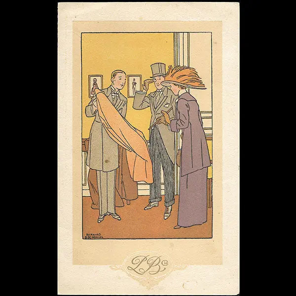 Paquin-Bertholle - Invitation À L'inauguration Des Agrandissements, Illustration De Bernard Boutet De Monvel (1908) 1