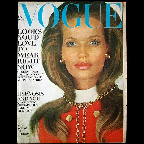 Vogue Us (15Th January 1969), Couverture De Franco Rubartelli 1