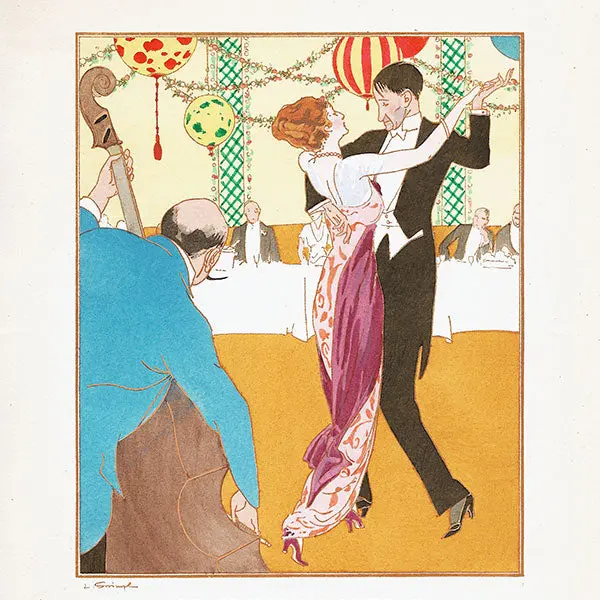 Gazette Du Bon Ton - Le Frisson Nouveau, Robe De Tango De Redfern, Planche De Louis Strimpl (N°2, 1914) 2