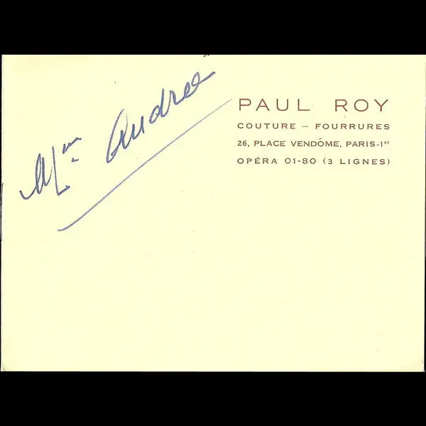 Carnet De Défilé De La Maison Paul Roy, 26 Place Vendôme À Paris (Circa 1937-1940) 1