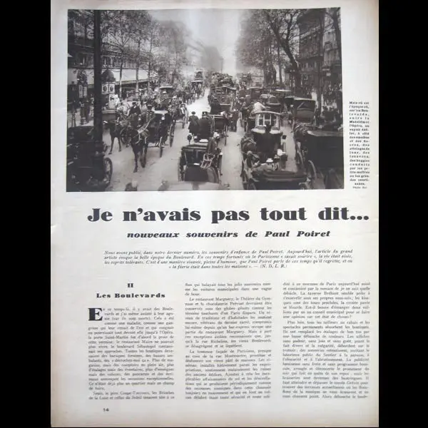 Poiret - Bravo, Janvier, Février, Mars 1932 2