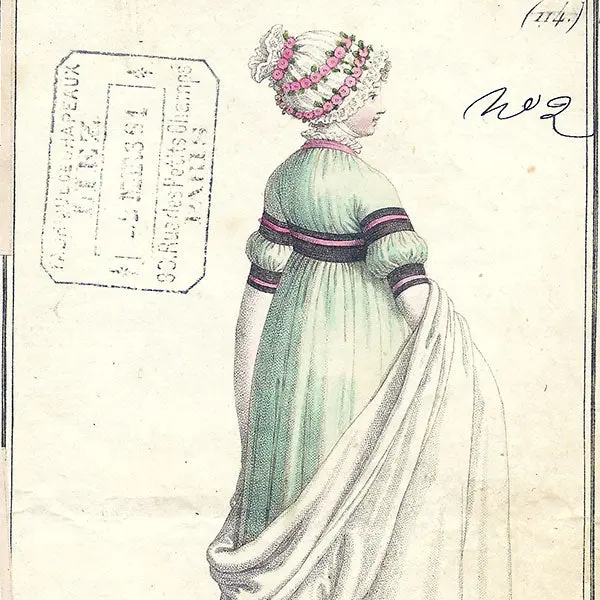 Costume Parisien, Journal Des Dames Et Des Modes, An Vii Gravure N°114 2