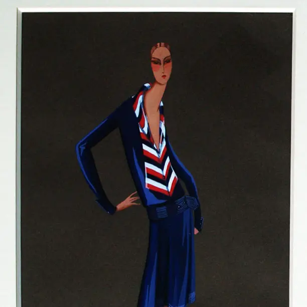 Dessin De La Maison Jeanne Lanvin, Bicherel, 1928 1
