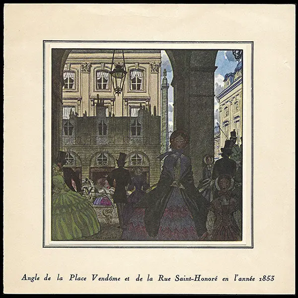 Aine-Montaillé - Angle De La Place Vendôme Et De La Rue Saint-Honoré En 1853 Par Pierre Brissaud (Circa 1923) 1