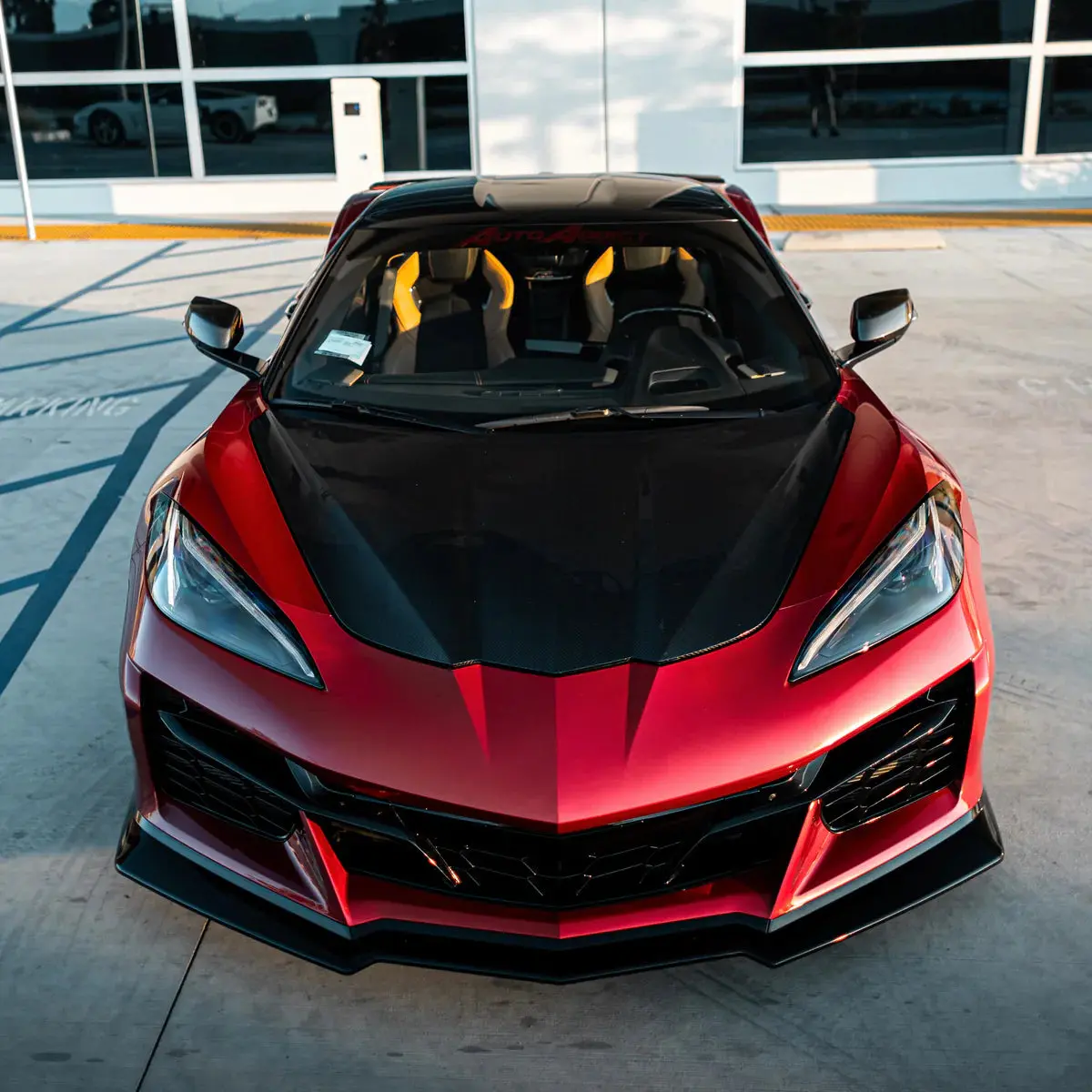 2020-2026 Chevrolet Corvette Painted Front Bumper Conversion Kit (Stingray To Z06) 1