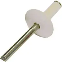 Behrents Multi Grip Head Rivets 3/8" X 3/16" X 3/8" - 250Pcs - White 1