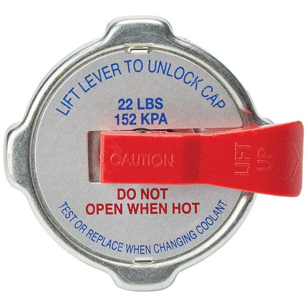 Allstar Large 2 1/8In Od Neck Lever Type 21-25Psi Radiator Cap 1