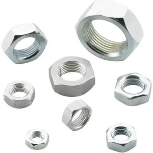 Fk Bearings Rh Steel Jam Nut  5/8In Unf 5/16In Wide Hex 3/4In 1