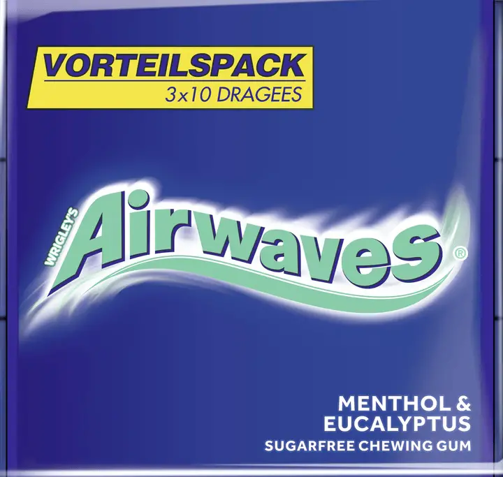 Airwaves Kaugummis Menthol&Eucalyptus 3X14g 1