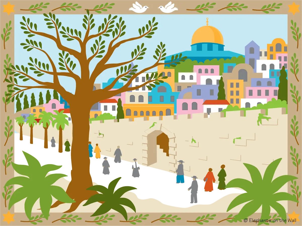 Jerusalem Paint-By-Number Wall Mural 1