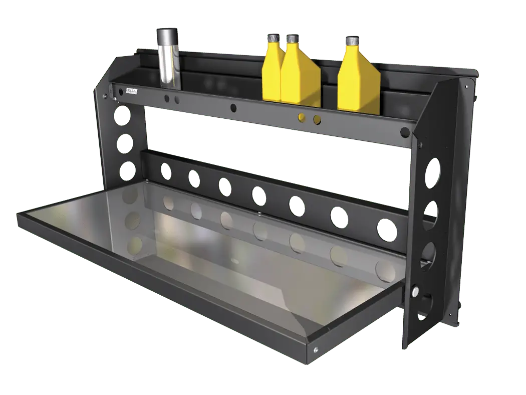 Ctech Heavy Duty Fold Down Bench With Upper Rack 1