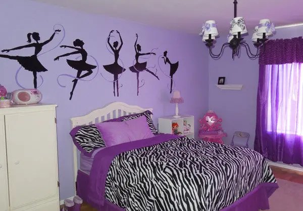 Five Ballerinas Paint-By-Number Wall Mural 2