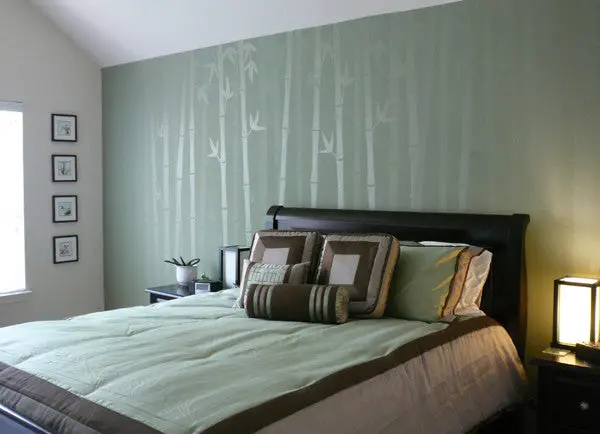 Bamboo Silhouettes Paint-By-Number Wall Mural 2
