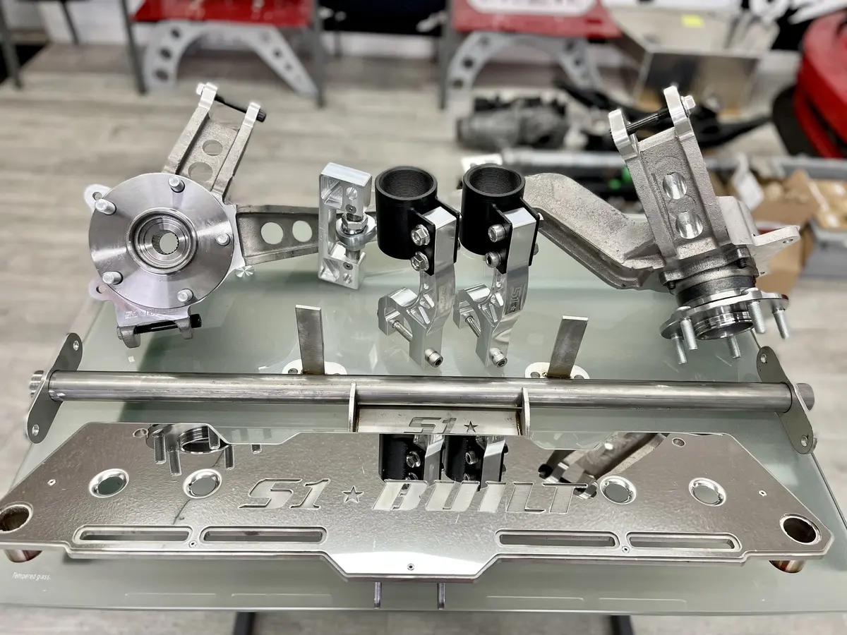 S1 Built Complete Awd Kit: Cast Aluminum Awd/Rwd/Fwd Rear Trailing Arms With Delta7 Rear Diff Mount Kit And Billet Forks 4